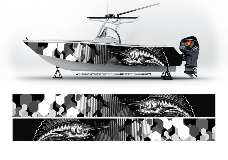 Camo in bianco e nero Marlin F - Fishing Boat Trailer recensione e prezzo